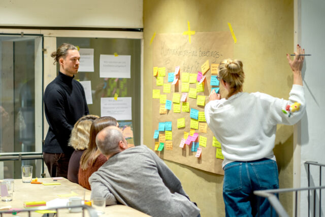 Team von Fokus Zukunft bei einer Strategiebesprechung